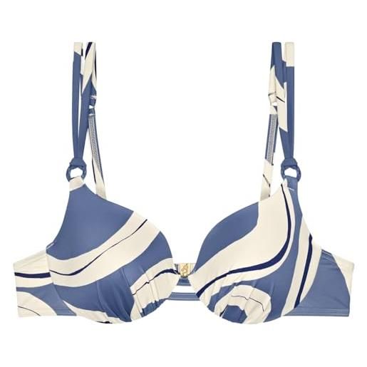 Triumph donna summer allure wp, bikini top, blue combination, 50 / d