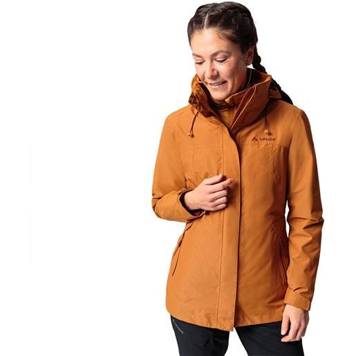 Vaude skomer 3 in 1 ii full zip rain jacket arancione 44 donna