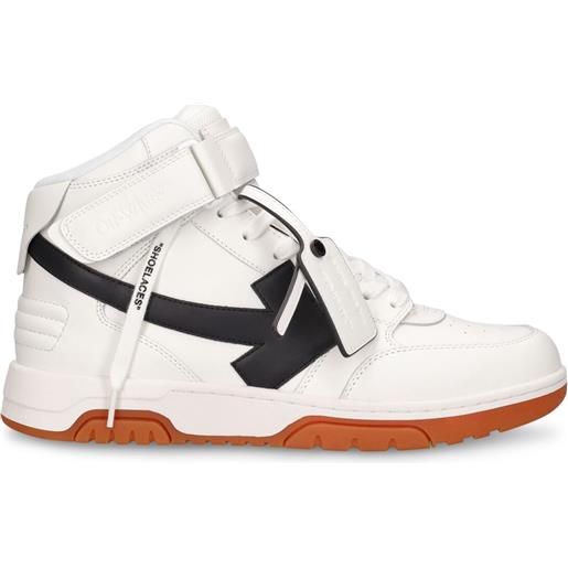 OFF-WHITE sneakers mid top out of office in pelle