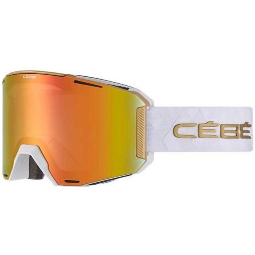 Cebe slider ski goggles bianco pc vario perfo amber flash red/cat1-3