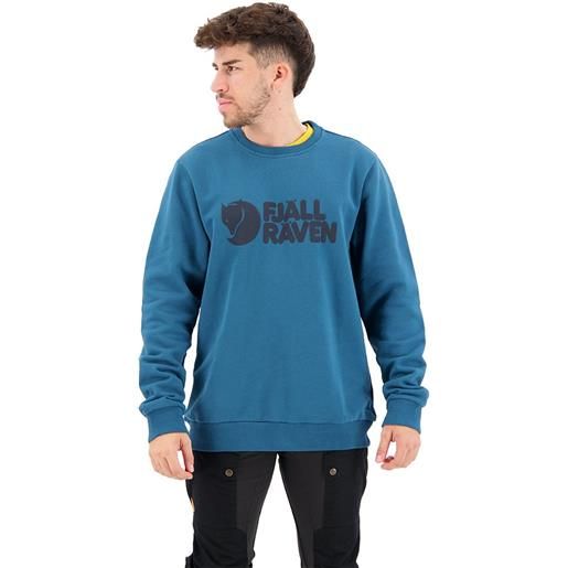 Fjällräven logo sweater blu s uomo