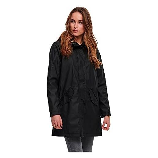Only raincoat rain jacket with teddy lining black s black 1 s