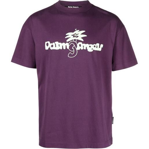 Palm Angels t-shirt con stampa - viola