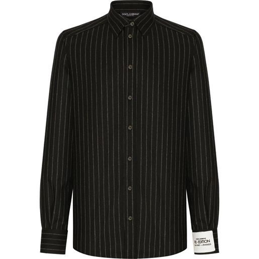 Dolce & Gabbana camicia a righe - nero