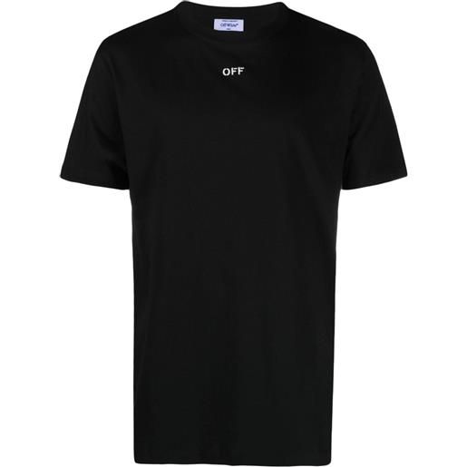 Off-White t-shirt con ricamo arrows - nero