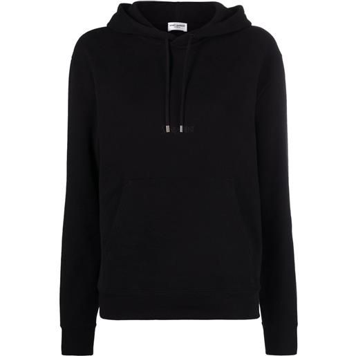 Saint Laurent felpa con cappuccio - nero