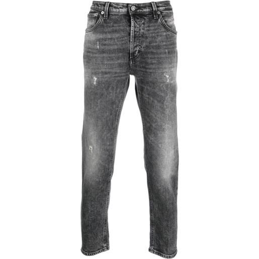 DONDUP jeans con effetto vissuto - nero