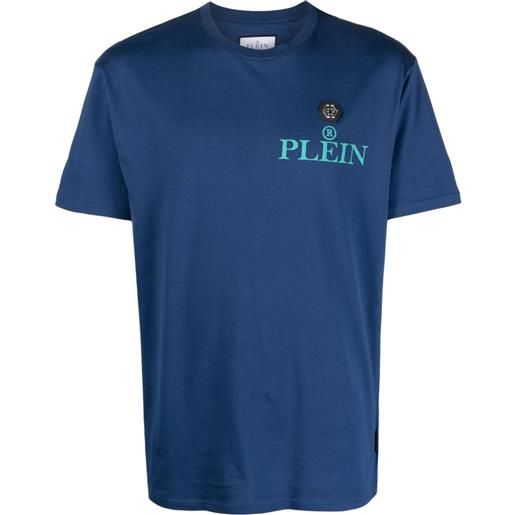 Philipp Plein t-shirt iconic plein con stampa - blu