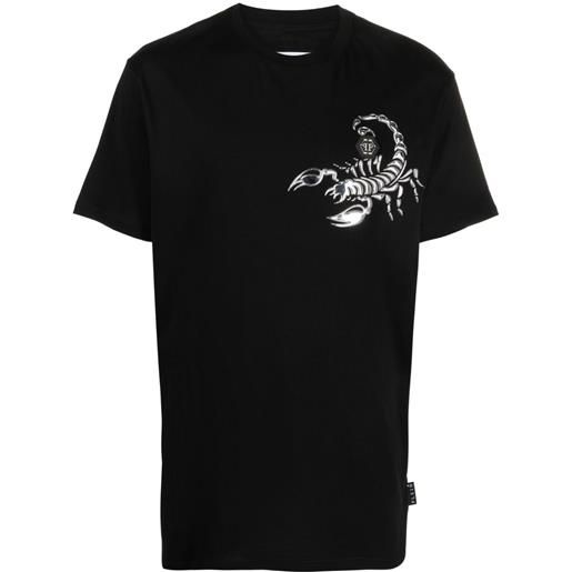Philipp Plein t-shirt ss scorpion girocollo - nero