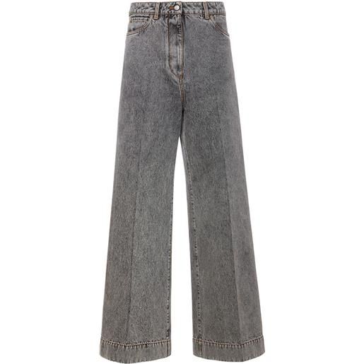 ETRO jeans larghi vita media in denim di cotone
