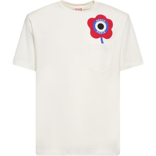 KENZO PARIS t-shirt target in jersey di cotone