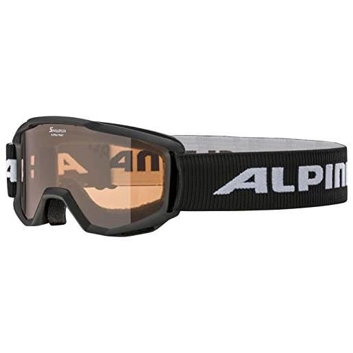 ALPINA unisex - bambini, piney occhiali da sci, lime, one size