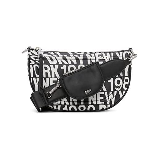 DKNY orion crescent-shaped crossbody bag, donna, nero multicolore, einheitsgröße