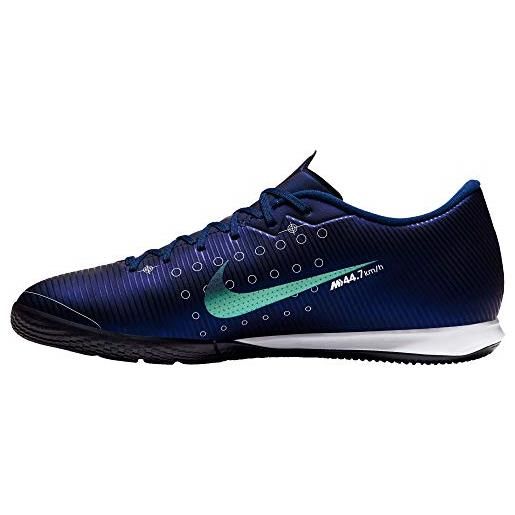 Nike vapor 13 academy mds ic, scarpe da calcio uomo, blu (blue void/metallic silver/white 100), 45.5 eu