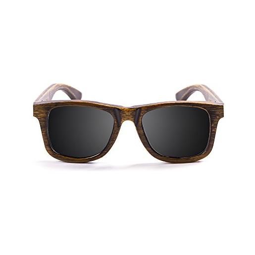 Ocean Sunglasses legno victoria, occhiali da sole polarizzati di bambù, montatura: nero, lenti: fumé, 53002.01