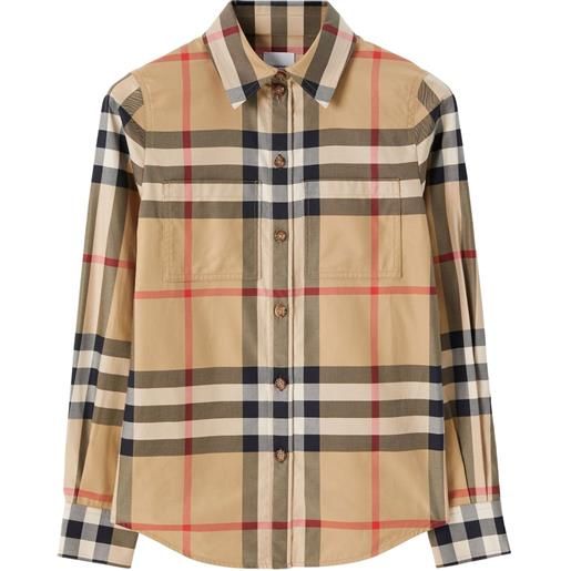 Burberry camicia con motivo vintage check - toni neutri