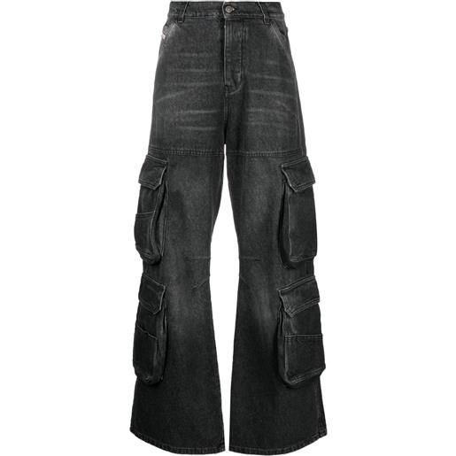 Diesel jeans d-side cargo - nero