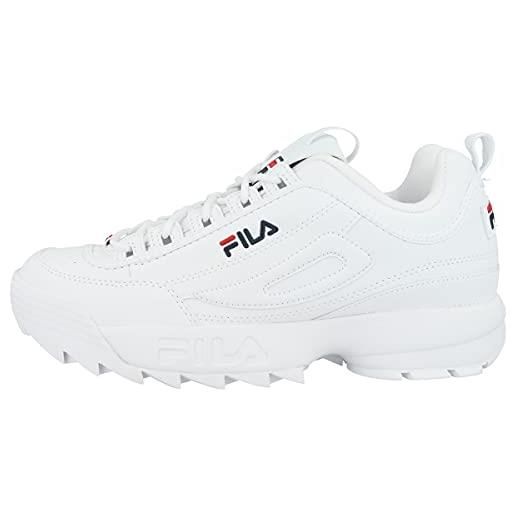 Fila disruptor, sneaker, uomo, bianco (white), 46 eu