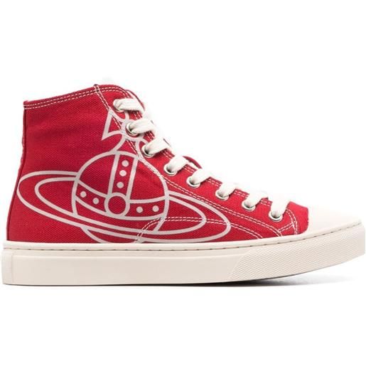 Vivienne Westwood sneakers alte plimsoll - rosso