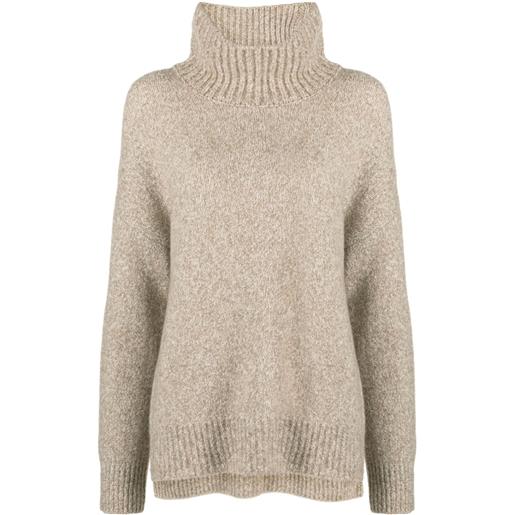 Lisa Yang maglione con scollo a imbuto elwinn - toni neutri