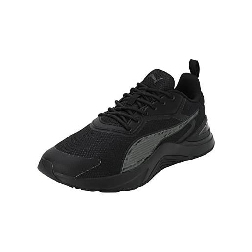 PUMA unisex adults' sport shoes infusion road running shoes, PUMA black-cool dark gray, 39