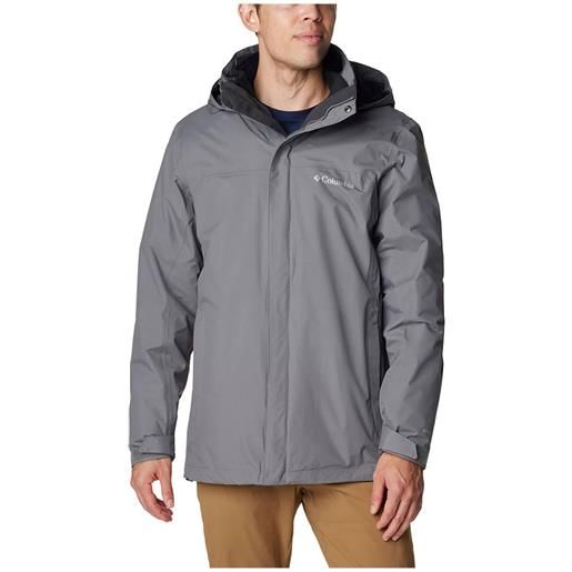 Columbia mission air™ full zip rain jacket grigio m uomo