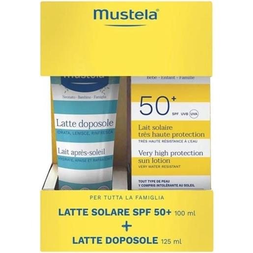 MUSTELA special kit - spf50+ latte solare 100 ml + latte doposole 125 ml
