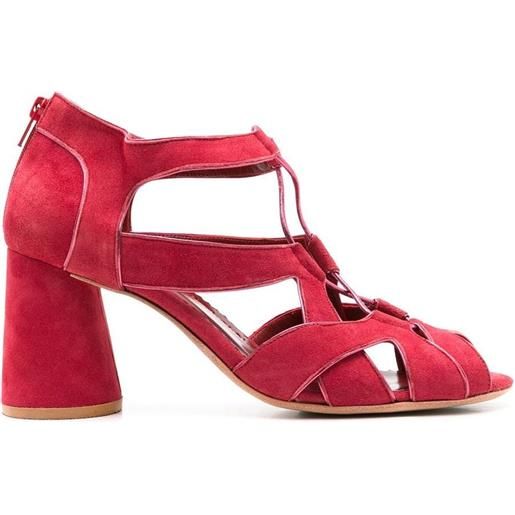 Sarah Chofakian sandali taylor 80mm - rosso