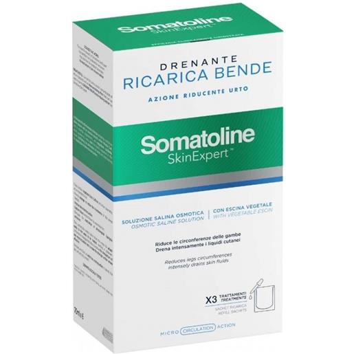 Somatoline cosmetic bende snellenti drenanti kit ricarica x3