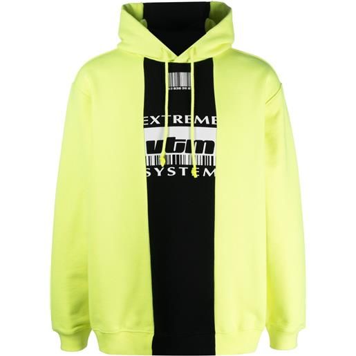 VTMNTS felpa con cappuccio - giallo