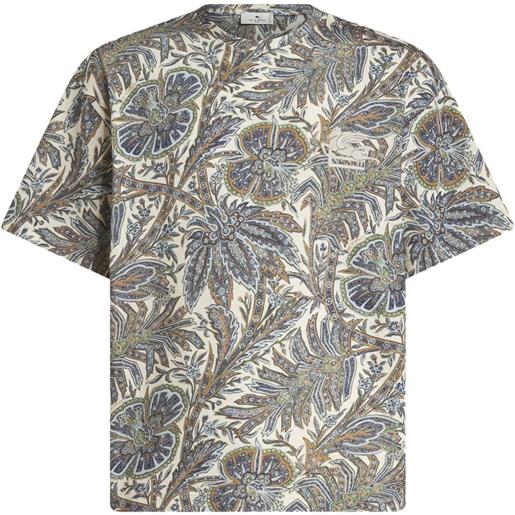 ETRO t-shirt con stampa paisley - blu