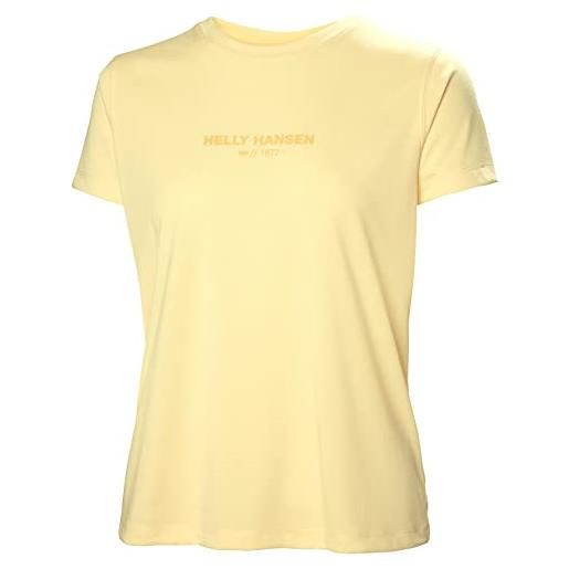 Helly Hansen w allure t-shirt yellow cream womens l