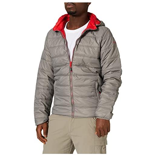 CMP - giacca da uomo con cappuccio removibile, tortora, 46