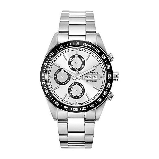 Philip watch orologio cronografo automatico uomo con cinturino in acciaio inox r8243607002