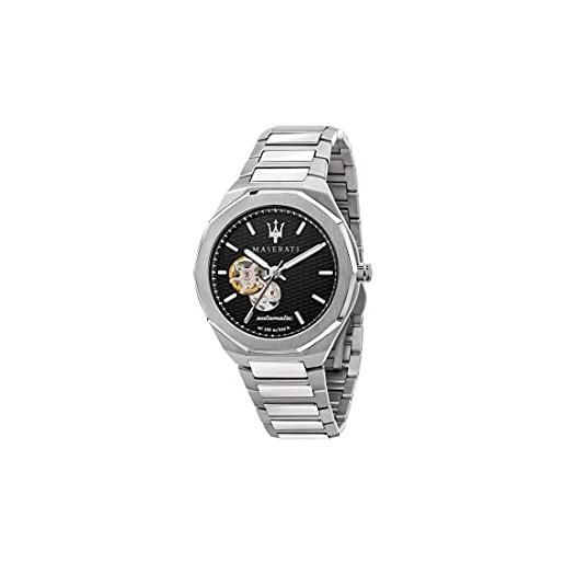 Maserati orologio uomo, collezione stile, automatico, solo tempo, in acciaio - r8823142002