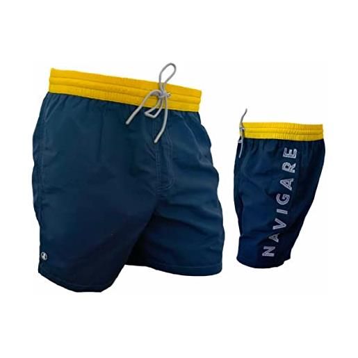 Navigare boxer mare costume uomo pantaloncini da bagno anche in taglie conformate (298368 blu, 3xl)
