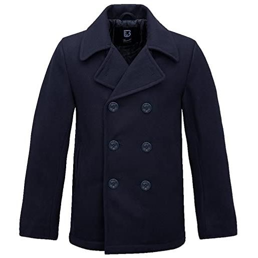Brandit Brandit pea coat, giaccone uomo, blu (navy 8), 4xl