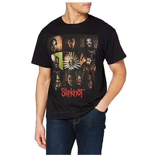 Slipknot blocks t-shirt, nero (black), s uomo