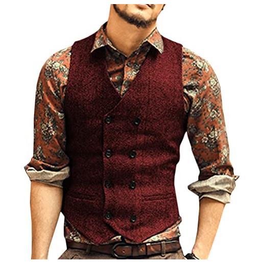 Gilet Uomo Vittoriano Steampunk - Doppio Petto, Lungo, Per Costumi E Eventi A Tema Gotico - Foto 7