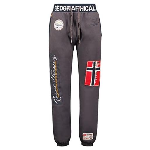 Geographical Norway myer men distribrands - pantaloni da jogging stampati stile casual - abbigliamento sportivo qualità confortevole e morbido - pantaloni casual cotone uomo (blu_marino l)