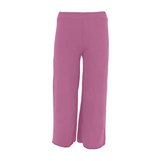 JOPHY & CO. pantalone bambina cabana a zampa di elefante in cotone (cod. 5025) (rosa palazzo, 10 anni)