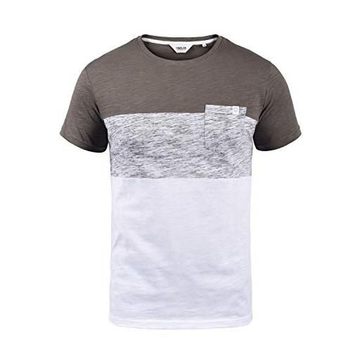 !Solid cody maglietta a maniche corte t-shirt con stampa da uomo con girocollo cerniera in cotone 100% , taglia: l, colore: cornstalk (796323)