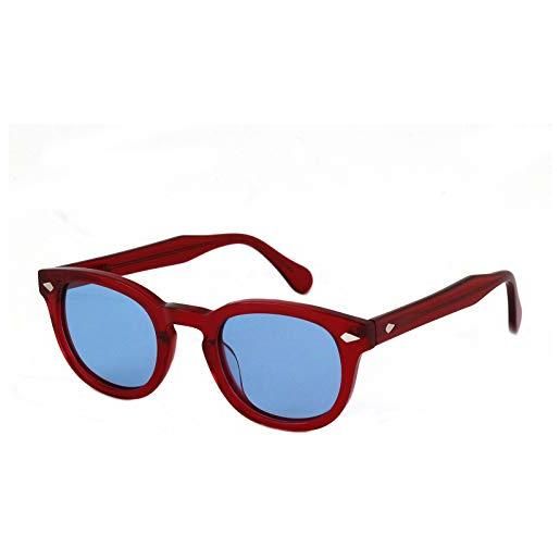 X-LAB xlab 8004 occhiali da sole stile moscot, 48mm, havana chiaro/verde, unisex