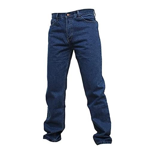 Generico paladino jeans uomo blu denim 5 tasche taglie extralarge (as6, numeric, numeric_58, regular, long, 58)