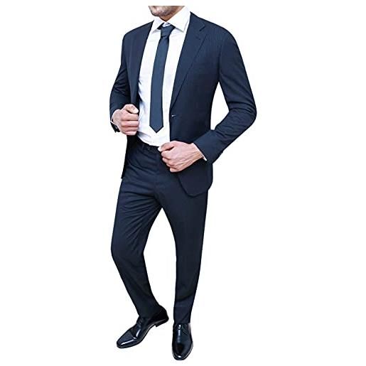 Completo Uomo In Lino Elegante - Giacca E Pantaloni, Regular Fit, Made In Italy, Per Cerimonie - Foto 11