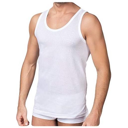 Enrico Coveri n. 2 canotte uomo spalla larga basic cotone bielastico - disponibile nel colore bianco