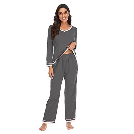 Pigiama Donna Estivo 2 Pezzi Cotone - Maglietta E Pantaloncini 3/4, Comodo Per Casa S-XXL - Foto 12