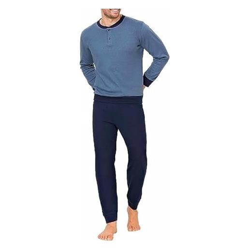 Il granchio pigiama uomo invernale - pigiama uomo caldo cotone - pigiama uomo invernale (2037 avio, l)