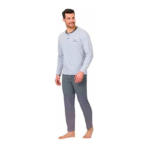 Il Granchio pigiama uomo invernale - pigiama uomo caldo cotone - pigiama uomo invernale (2043 v1, m)