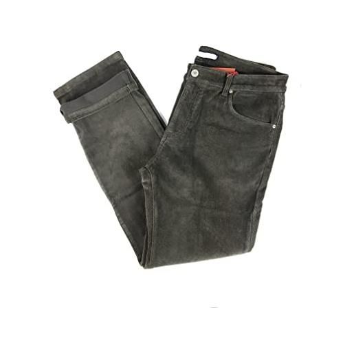 N+1 pantalone uomo velluto jeans termico imbottito pile invernale vita alta foderato elasticizzato 46 48 50 52 54 56 58 60 (cammello, 50, numeric_50)